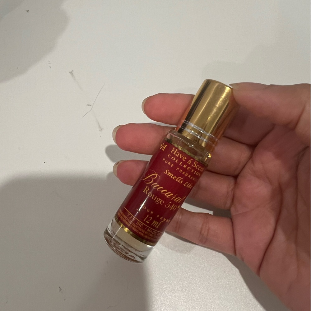 Perfume Oil with Gold Cap